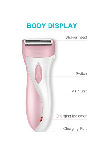 Moveevo Elektrikli Tıraş Makinesi Saç Kesme Makinesi Kadın Tüy Alma Cihazı Mor