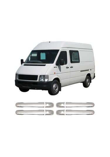 Volkswagen Volt Uyumlu 1998-2005 Krom Kapı Kolu 4 Kapı Paslanmaz Çelik