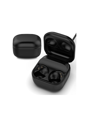 Konesam Galaxy Buds 2 Pro Sm-r510 İçin Yerine Geçici Şarj Kutusu - 600mah Batarya, Type-c, Led Göstergeli, Siyah Abs+pc Malzeme Diğer