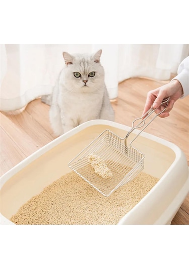 Hesperus Paslanmaz Krom Kedi Köpek Kum Temizleme Küreği