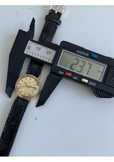 Eterna 23.7 Mm Deri Kordon 14k Altın Kadın Kol Saati 2.el