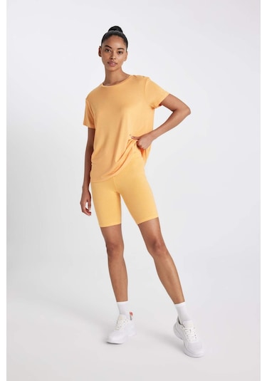 DeFactoFit Biker Beli Saran Sporcu Tayt B9544AX24SMOG607