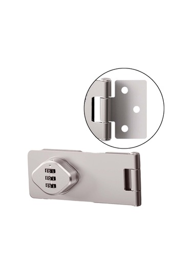 Homyl Ahır Kapı Banyo Küçük Kapılar 4.5 Gümüş-4,5-inç