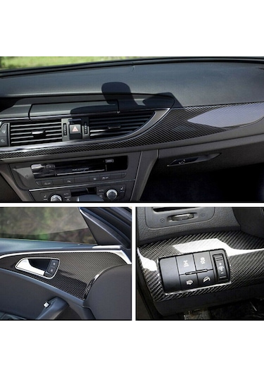 Monyee Siyah Karbon Fiber Vinil Filmi, Yüksek Parlaklık, Hava Kabarcığı Serbest, 150x30cm, Araç Döşeme, Isı Yalıtımı, Dayanıklı