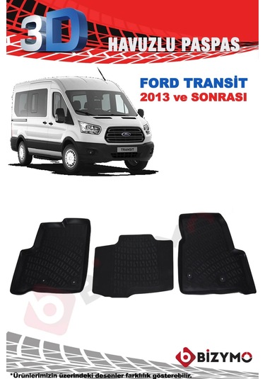 Ford Transit 2013 Ve Sonrası 3D Havuzlu Paspas Bizymo
