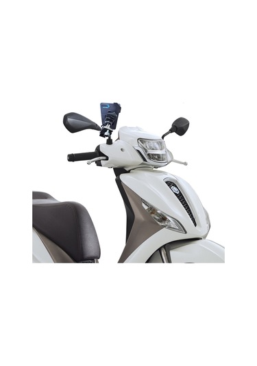 Powertec Piaggio Uyumlu Çapraz Suporte Telefon Tutucu Ayna Bağlantılı