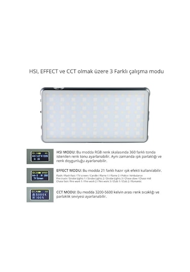 Sanger PRO-S21 RGB Led Video Efekt Işığı