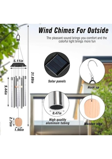 Opulentliving Güneş Enerjili Su Geçirmez Akrilik Baloncuk Fener, 6-8 Saat Işık, Dış Mekan Beyaz Sarkıt Lambası Beyaz