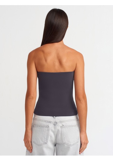 Dilvin 20659 Crop Top Antrasit