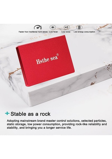 Hsthe Sea Ssd 2.5 İnç Metal Katı Hal Sürücüsü Okuma Ve Yazma Sessiz Çalışma Darbe Ve Düşme Direnci Uyumluluk Mavi 120 Gb