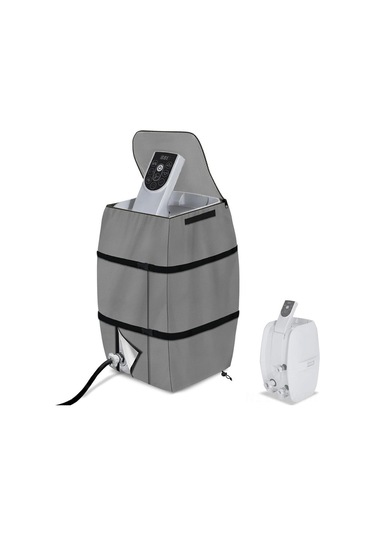 Moveevo Dışarıdaki Jakuzi Isıtıcı Koruyucu Kapağı - Toz Ve Çöpten Koruma, Çok Fonksiyonlu Dış Kullanım Gri Spa Isıtıcı Örtüsü