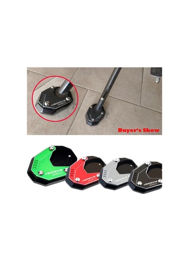 Xuweiwei Grey Kawasaki Versys650 2011 2023 Motorcycle Accessories Cnc Aluminum Bracket Side Stand Foot Peg Expansion Pad Support Board