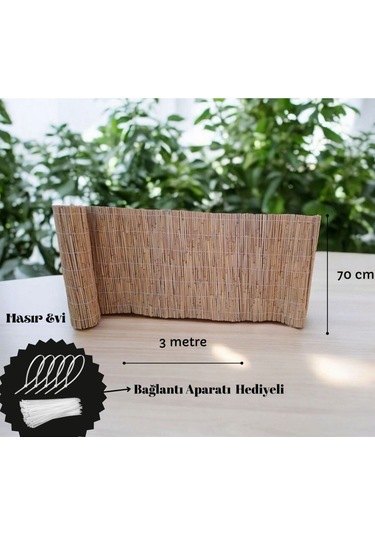 70 Cm X 3 Metre Kamış Hasır Balkon Çiti