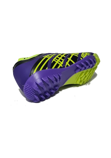 Twingo Super Mercury Bilekli Çoraplı Halısaha Futbol Ayakkabısı T-510-hs Mor Sarı Mor - Sarı