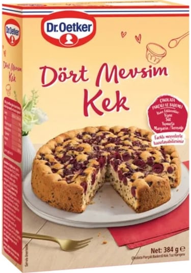 Dr.oetker Dört Mevsim Kek Çikolata Parçalı Bademli 384 G