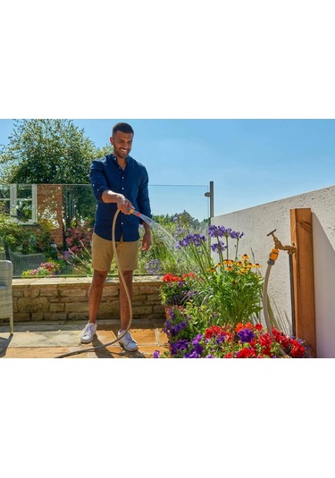 Hozelock 100226H 3 Ayarlı Sprey Başlıklı Hortum Ucu Tabancası+Stoplu Hortum Bağlantısı 1/2"