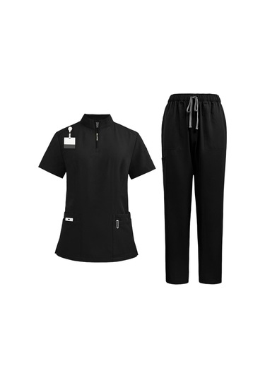 Suntek Hemşirelik Ovma Seti Üst Ve Güzellik Salonu Spa L-siyah