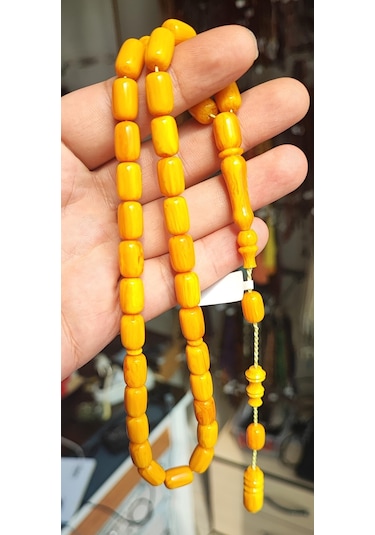 Çubuk Katalin Mışmışi Sarı Ful Hareli Dik Damar Tesbih