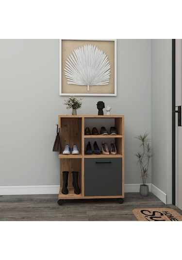 Arnetti Tekerlekli Rebusa Ayakkabılık, Atlantik Çam Antrasit Atlantik Çam - Antrasit