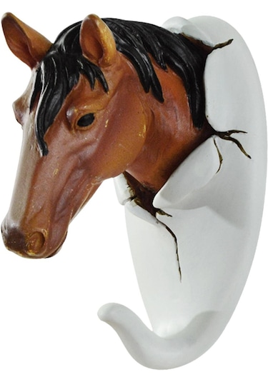 Suntek Alet Tutucu Havlu Askısı Havlu Çantası Bornoz Kancası At 6 x 7.5 x 11 CM Çok Renkli