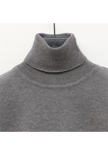 Erkek Şardonsuz Uzun Kol İnce Kazak - 180539 - Toprak Toprak