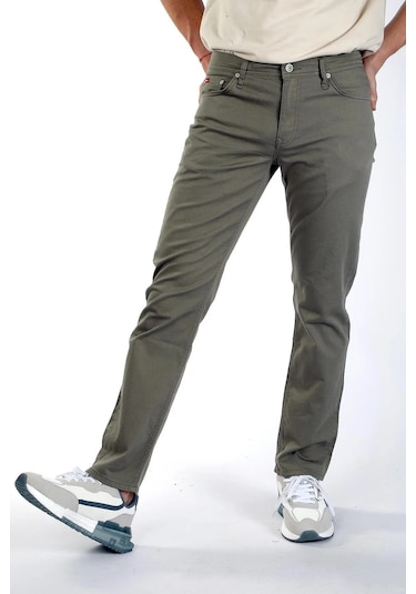 252 Lcm 221002 Jagger Lee Cooper Erkek Dokuma Pantolon haki