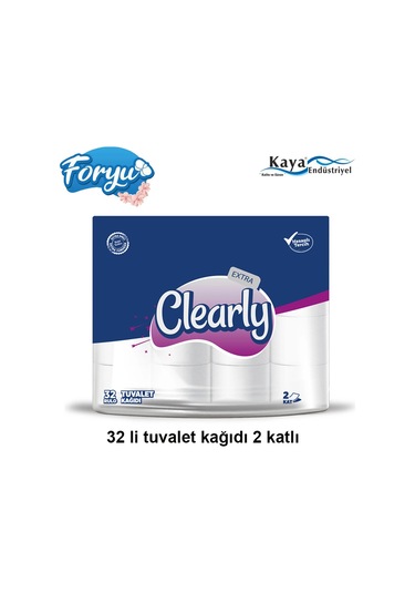 Clearly Çift Katlı Tuvalet Kağıdı 32 Rulo