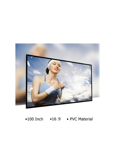 Artfulabode 100 İnç Hd 16:9 Taşınabilir Projeksiyon Perdesi - İç/dış Mekan & Bahçe Eğlencesi Jzr-gy