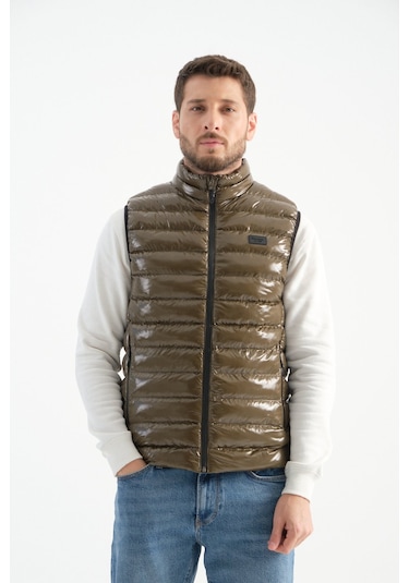 Shooter Sportswear Erkek Parlak Yelek Luxe Bej Haki