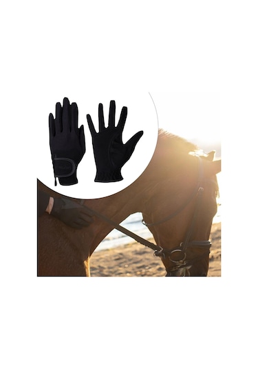 Homyl At Binme Eldivenleri Bisiklet Bahçecilik Egzersiz Büyük Siyah