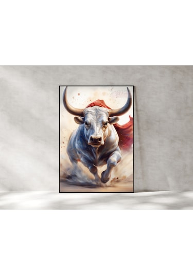 Çerçevesiz Poster Dijital Baskı Boğa "hür" - 50x70