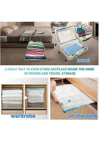 Mufunye 6'lı Paket 60x80cm Vakumlu Saklama Torbası, Vakumlu Seyahat Çantası, Tekrar Kullanılabilir Vakumlu Saklama Kapağı, Vakumlu Sıkıştırma Torbaları, Giysiler İçin Tekerlekli Saklama Torbaları, Yorganlar, Yatak Takımları Diğer Mufunye 6'lı Paket 60x80cm Vakumlu Saklama Torbası, Vakumlu Seyahat Çantası, Tekrar Kullanılabilir Vakumlu Saklama Kapağı, Vakumlu Sıkıştırma Torbaları, Giysiler İçin Tekerlekli Saklama Torbaları, Yorganlar, Yatak Takımları Diğer