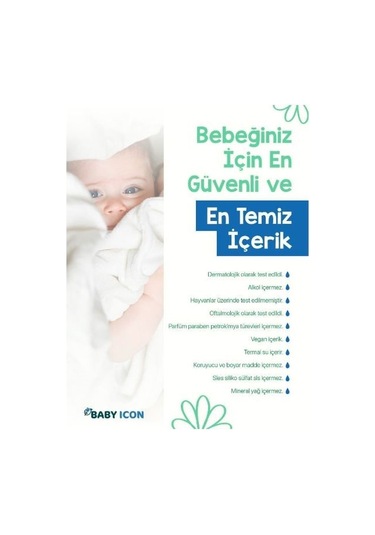 Babyicon Baby Icon Saç Ve Vücut Bebek Şampuanı Vegan Sülfat Ve Pa