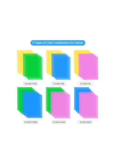 Pazly 30 Adet 20cm Fotoğrafçılık Renk Filtreleri Seti - 4 Yeşil + 4 Mavi - Stüdyo Işık Jel Levha - Portre Ve Video Çekimi İçin