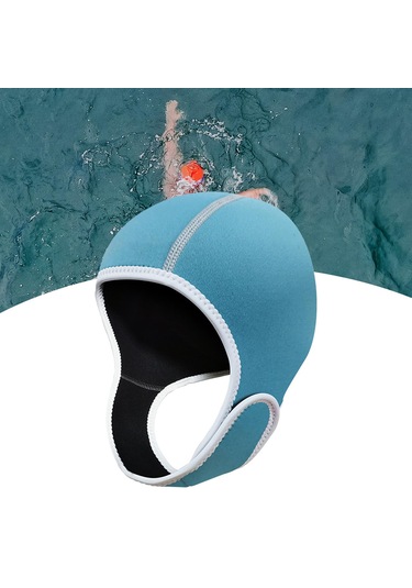 Suntek Scuba Diving Hood 2mm Neopren Dalış Wetsuit Sörf Mavi Mavi