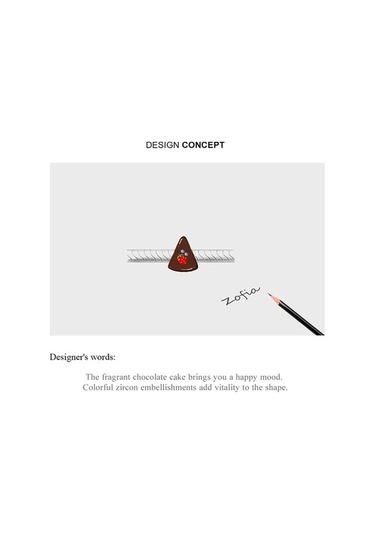 Novahub Kokulu Çikolatalı Kek Kolye 925 Ayar Gümüş Charm Fit Bilezik Boncuk Kadın Takı Gümüş