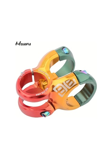 Motion003 Hassns Evrensel Aluminyum Bisiklet Govdesi Kirmizi Turuncu Yesil 28 6x35x40mm Dh Am Dag Bisikleti Kisa Gidon Kırmızı