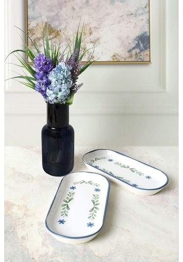 Keramika Daphne Noyan Kayık Tabak 26 Cm 2 Adet 22922 Çok Renkli