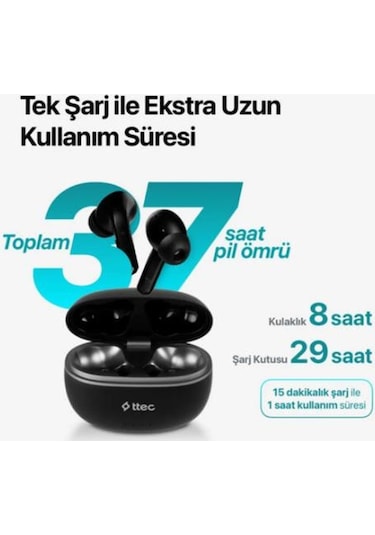 Ttec 2KM141S Airbeat GO TWS Bluetooth Kablosuz Kulak İçi Kulaklık