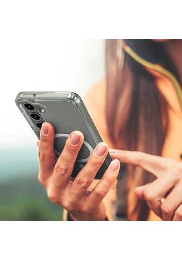 Galaxy S23 Kılıf Kablosuz Şarj Özellikli Şeffaf Silikon
