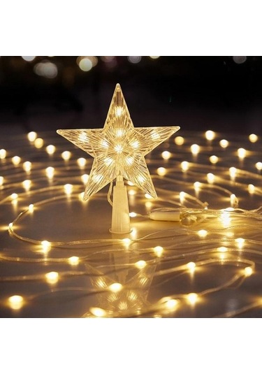 Novahub Yeşil Usb 5 Köşeli Yıldız Lamba Dize 2m/3m Şelale Lamba Avlu Açık Kamp Bahçe Asılı Ağaç Lambası Noel Led Lamba Uzaktan Kumanda Yeşil