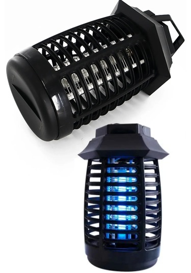 Elektrikli Böcek Öldürücü Sivrisinek Kovucuelektronik Ampul Lamba Siyah