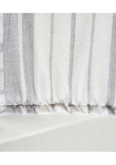 Cotton Collection Tek Kişilik Çizgili Çarşaf Seti Mistray Renkli