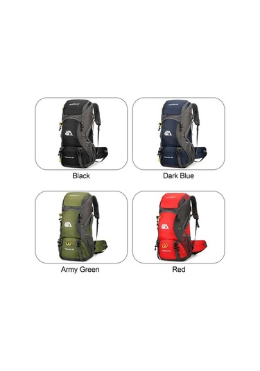 Ebitda 50 Litre Su Geçirmez Sırt Çantası - Kamp, Tırmanış Ve Seyahat İçin Dayanıklı Nylon Modeller Ordu Yeşili Kamp Ekipmanları İçin Yeşil