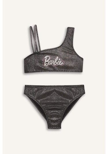 Defacto Kız Çocuk Barbie Bikini Takımı E5224a825hsbk27 Siyah