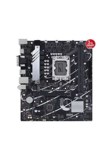 Asus Prıme B760m-k D4 Ddr4 5333mhz Oc Rgb M.2 Matx 1700p