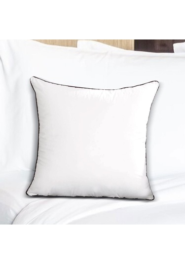 Suntek Yastık Ek Parçası Rahat Kare Pamuklu Atkı 45cmx45cm-650g-mor-kenar Mor Kenar