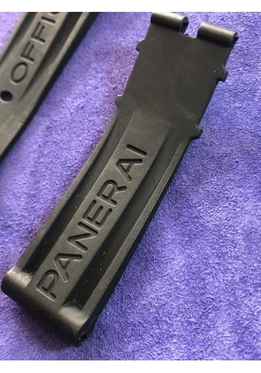 Panerai Uyumlu Siyah Silikon Kordon 22 Mm