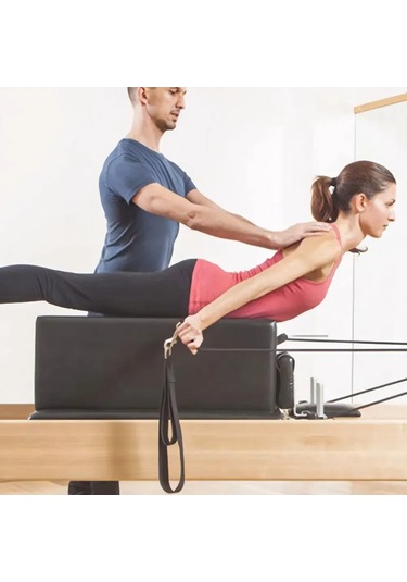 Geeksen Çift Halkalı Yoga Ve Pilates Bandı Seti - 2 Parça Siyah Çok Renkli