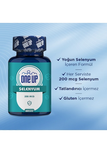 One Up Selenyum 200 Mcg 60 Kapsül Aromasiz